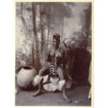 WILLIAM RAUSCH (1862-1900) Photograph of a Matabele Warrior,