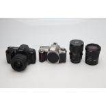 A Small Selection of 35mm Cameras and Lenses,