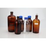 A Selection of Large Glass Storage Bottle,