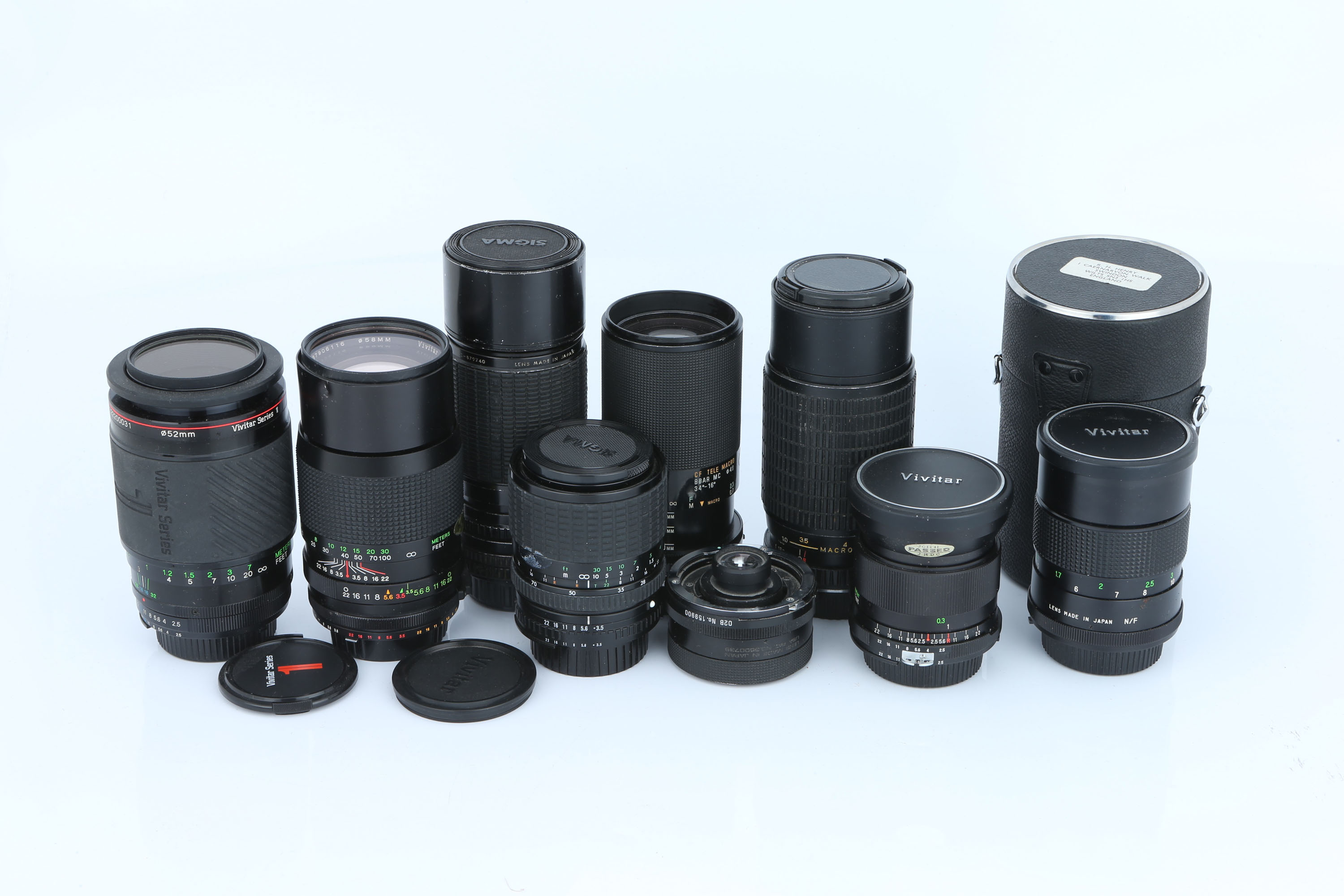 A Selection of Various Lenses,