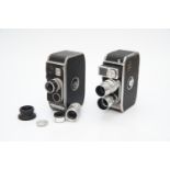 Two Bolex 8mm Cine Cameras,