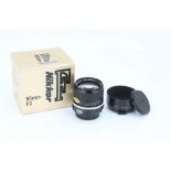 A Nikon Ai Nikkor f/2 85mm Lens,