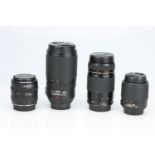 Four Canon & Nikon AF Lenses,