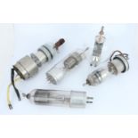 Five Large Valves / Electron Tubes,