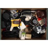 A Selection of Various Cameras & Accessories,