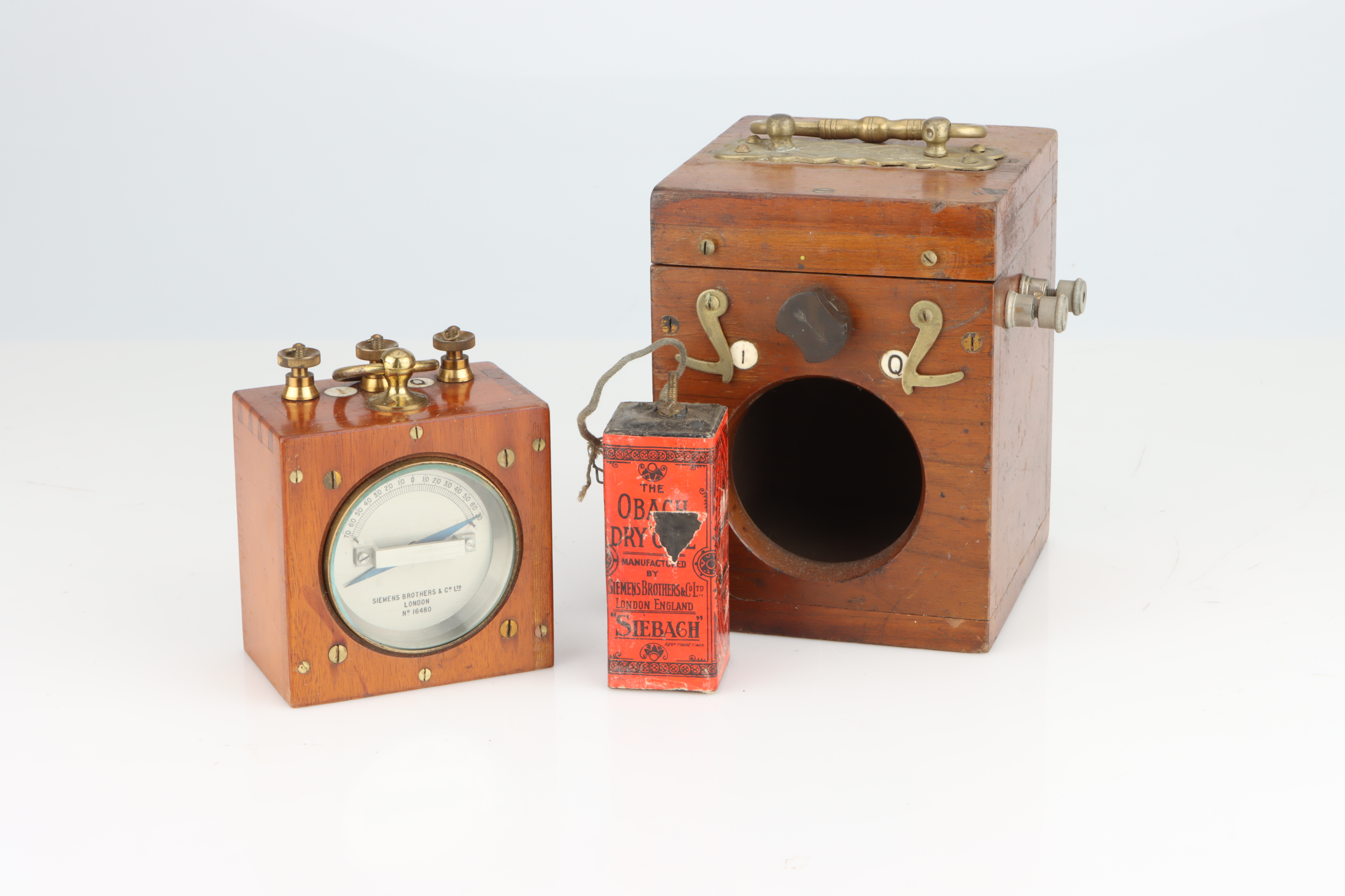 GPO Type Field Telegraph Galvanometer in Case