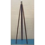 Victorian Surveyors Mahogany Tripod,