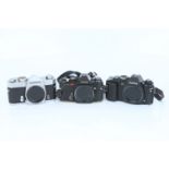 Three Konica SLR Bodies,