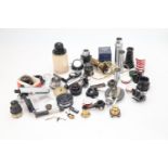 Large Collection of Microscope Lenses & Parts