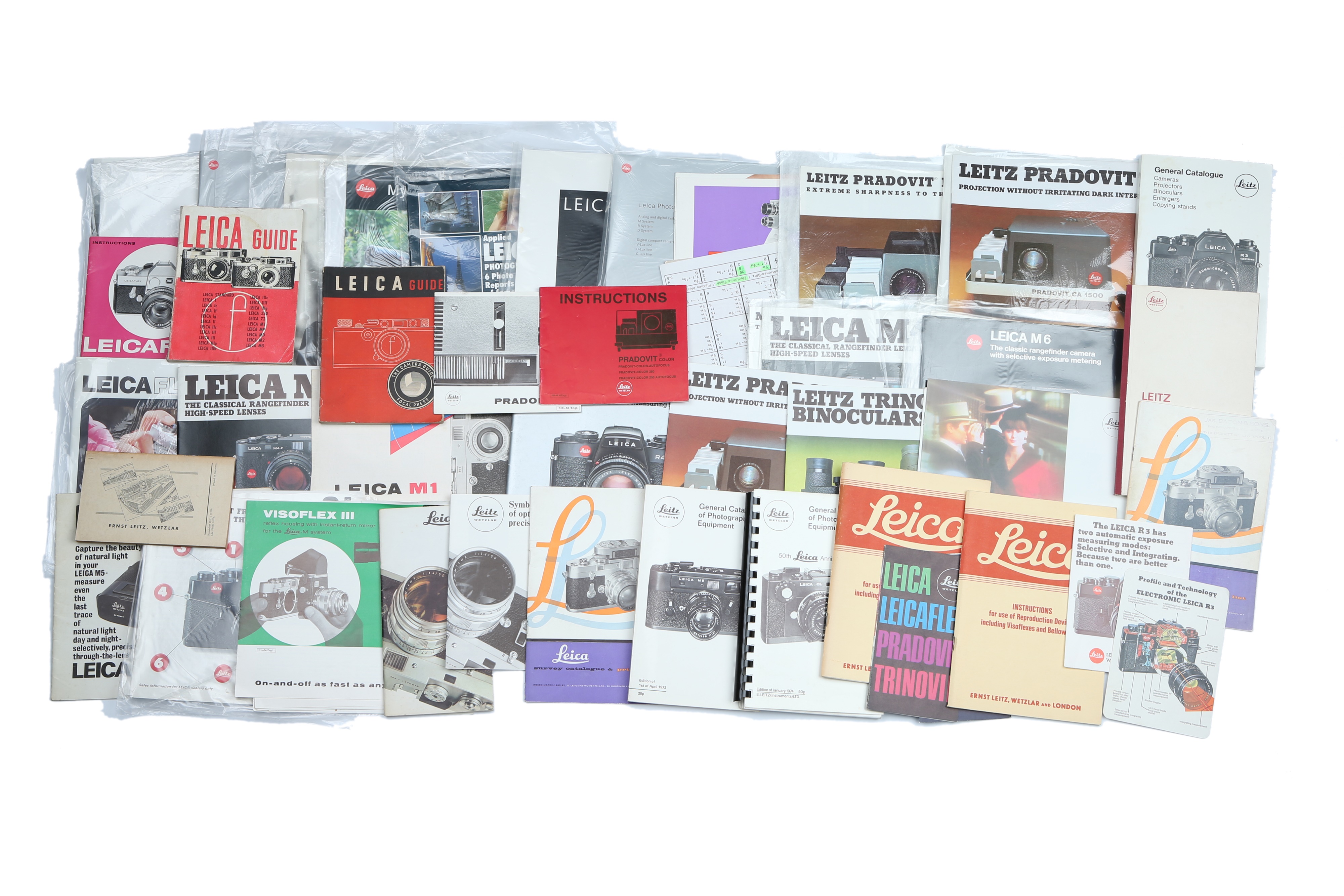 A Very Large Collection of Leica Instruction Manuals & Brochures, - Image 3 of 4