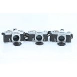 Three Konica SLR Bodies,