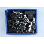 A Large Selection of Various SLR Cameras,