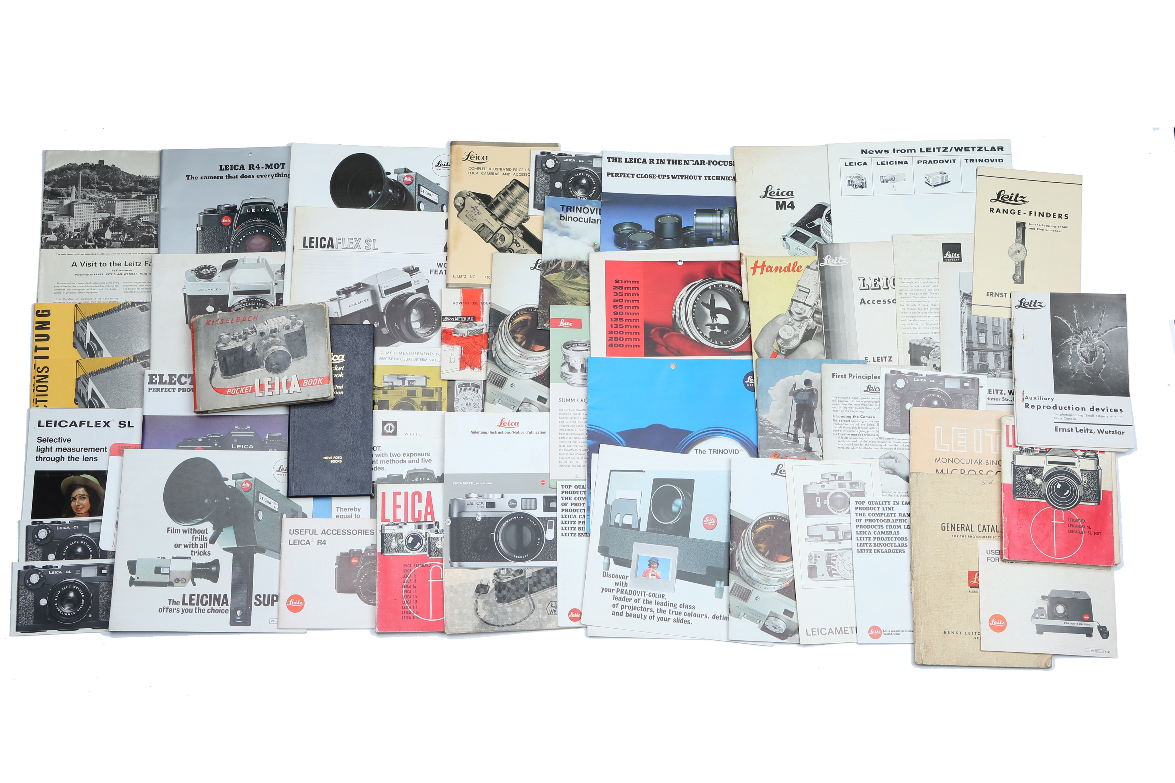 A Very Large Collection of Leica Instruction Manuals & Brochures, - Image 4 of 4