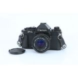 A Canon F-1 New SLR Camera,
