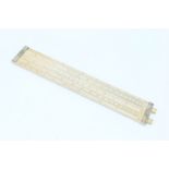 A Large Ivory Slide Rule by Loftus,