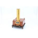 Brass & Mahogany High Sensitivity Galvanometer,