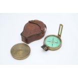 English, c.1870, signed to the green card dial 'Elliot Bros, Strand London' and engraved to the lid