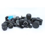 A Selection of Nikon SLR Cameras & Lenses,