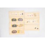 A Set of Large Brain Section Microscope Slides,