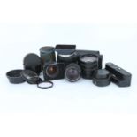 A Small Selection of Konica Lenses & Accessories,