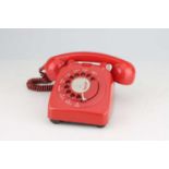 A G.P.O. 706L Telephone in Red,