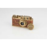 A Copy of A Leica III in Yellow Metal Finish,