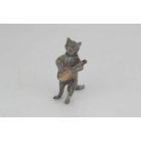 A Cold Cast Bronze Cat 'Snuff' Bottle,