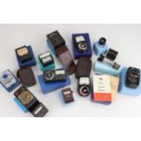 A Selection of Light Meters in Blue Presentation Boxes,