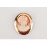 A Cameo Brooch in Gold Mount,
