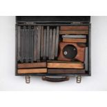 A Wooden Case of Film Holders and DDS,