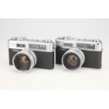 Two Yashica Electro 35 35mm Rangefinder Cameras,