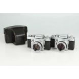 Two Topcon RE Super 35mm SLR Cameras,