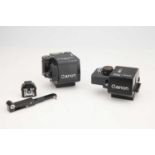 A Selection of Two Canon F-1 Advanced Viewfinders,