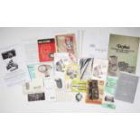 A Selection of German Camera Leaflets & Instruction Manuals,