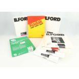 A Selection of 8" x 10" Photographic Paper and Film,
