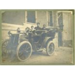 Four Early Photographs of Veteran and Vintage Cars,