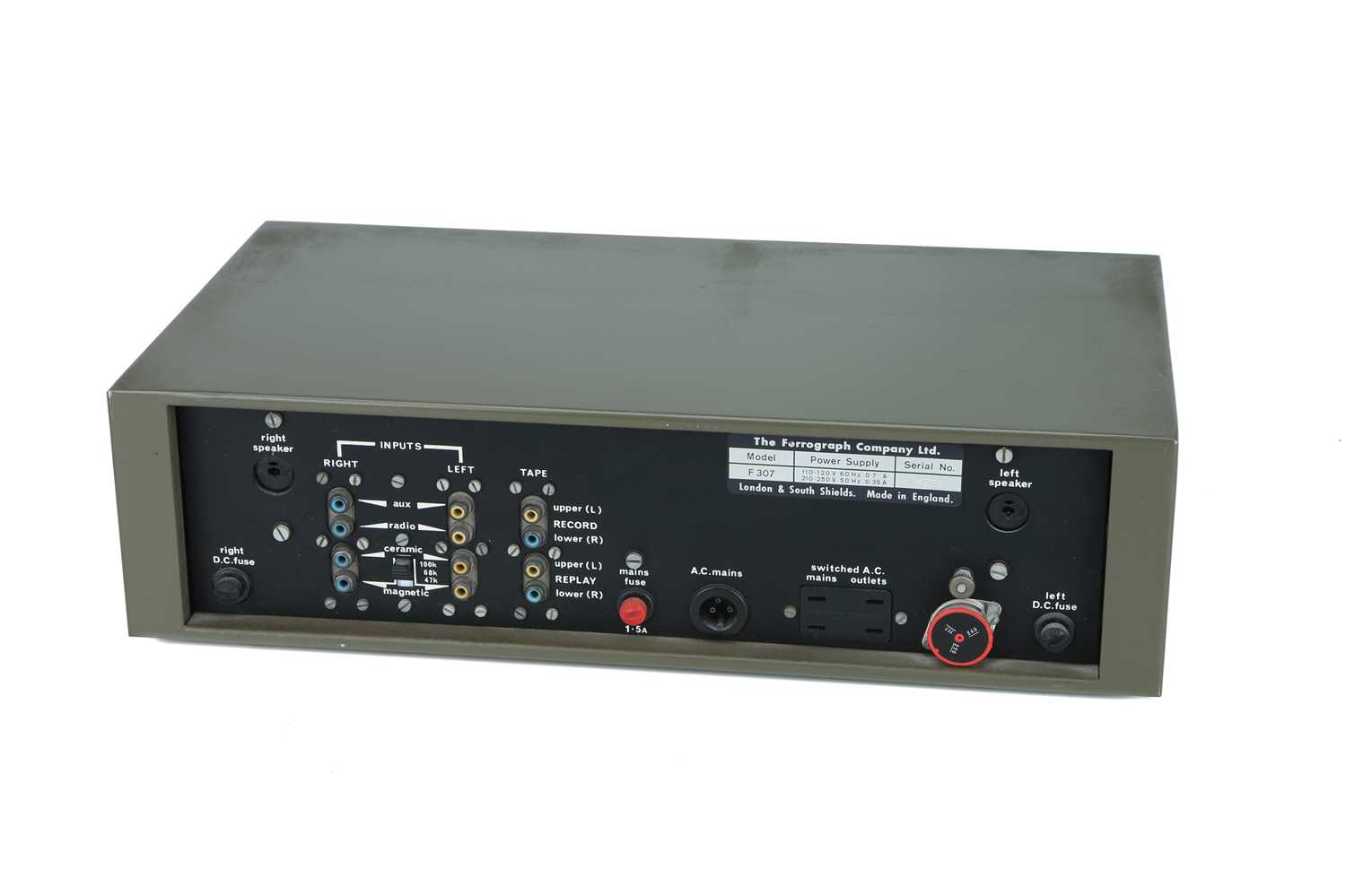 * Ferrograph F 307 Amplifier, - Image 2 of 2