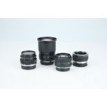 A Selection of Four OM Mount Optics ,