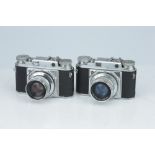 Two Voigtlander Prominent 35mm Rangefinder Cameras,
