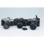 A Selection of Pentax 35mm SLR Cameras,