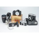 A Selection of Cameras and Accessories,