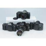 A Selection of Four 35mm SLR Cameras,