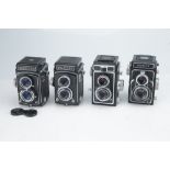 * A Selection of Four Medium Format TLRs,