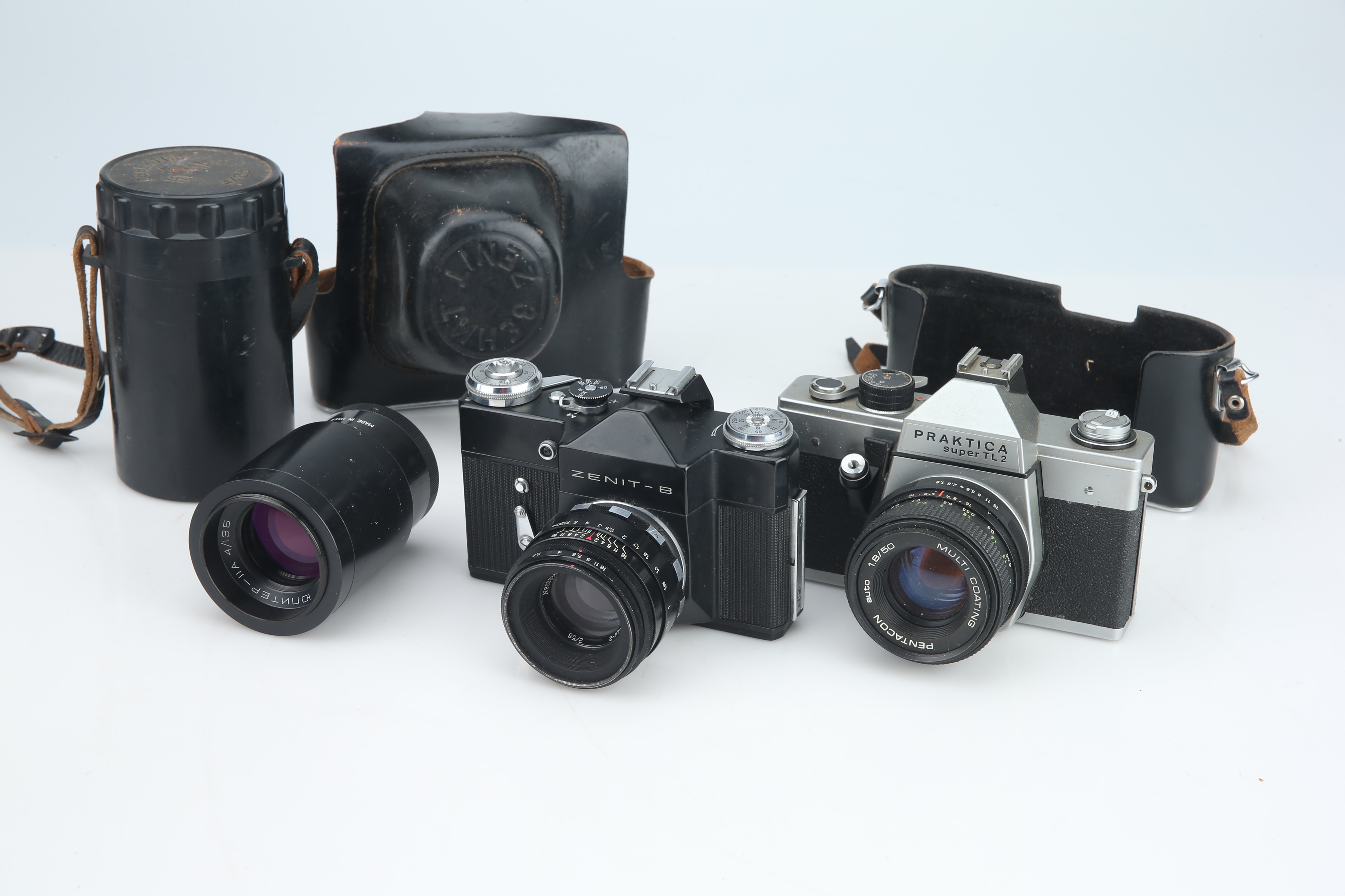 A Selection of 35mm Cameras and Lenses,