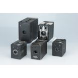 A Selection of Five Box Type Cameras,
