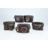 A Selection of Five Leica Ever Ready Cases,