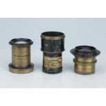A Selection of Three Brass Lenses,