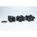 * A Selection of 35mm SLR Cameras,