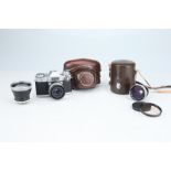 * A Zeiss Ikon Contaflex Super 35mm SLR Outfit,