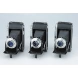 A Selection of Three Voigtlander Bessa Folding Cameras,